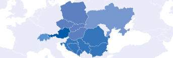 map of europe showing UNIQA countries